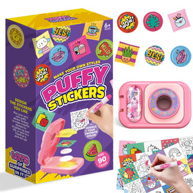 Hewaurorion Puffy Sticker Maker unicorn machine creates vibrant 3D stickers for kids
