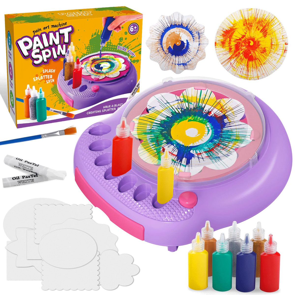 Hewaurorion Spin Art Machine assembly shows sturdy construction for lasting creative play