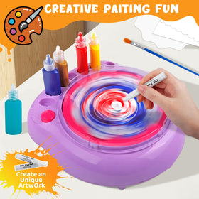 Hewaurorion Spin Art Machine paints collection offers bright and metallic hues