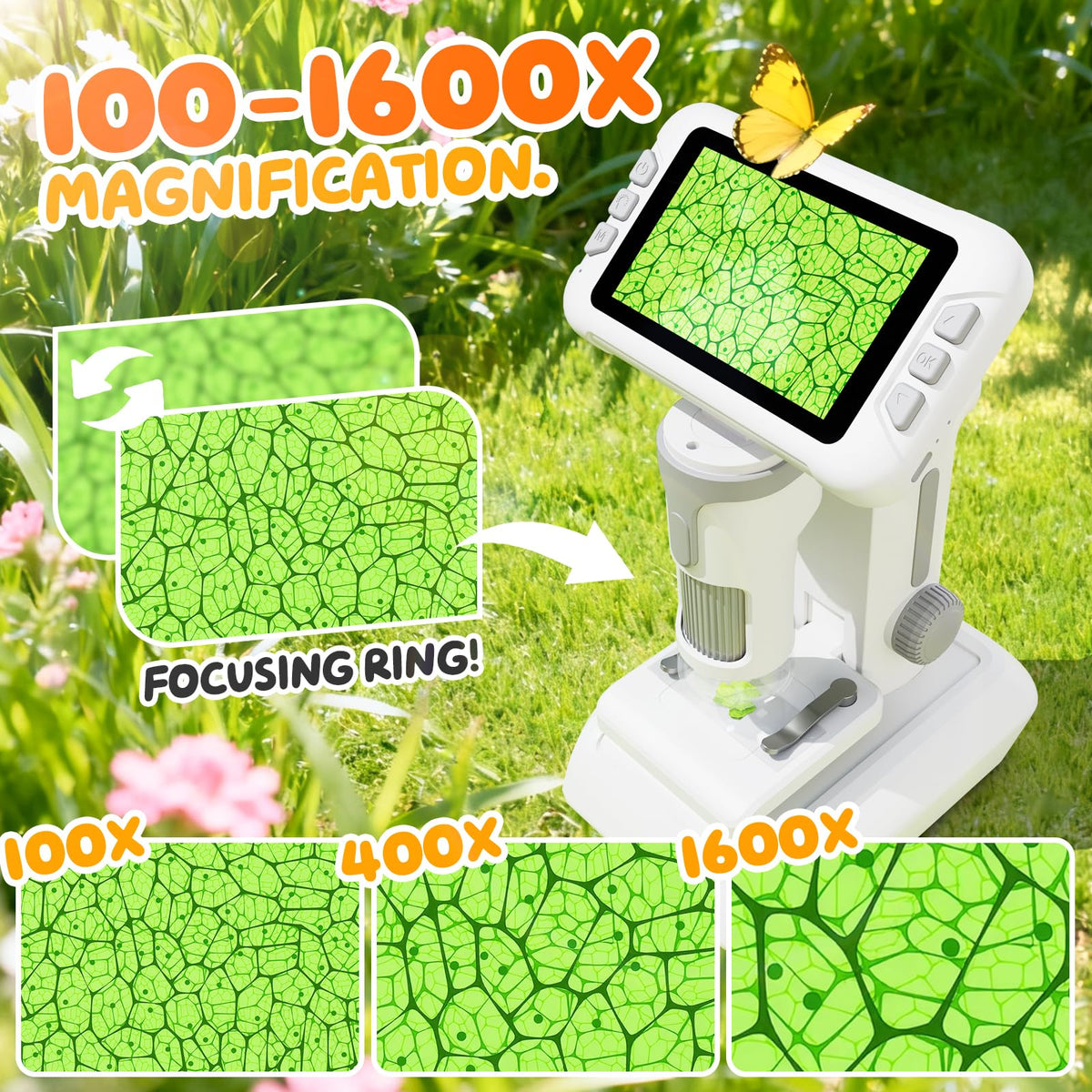HEWEIMEI 4 inch screen observation shows bright real time visuals
