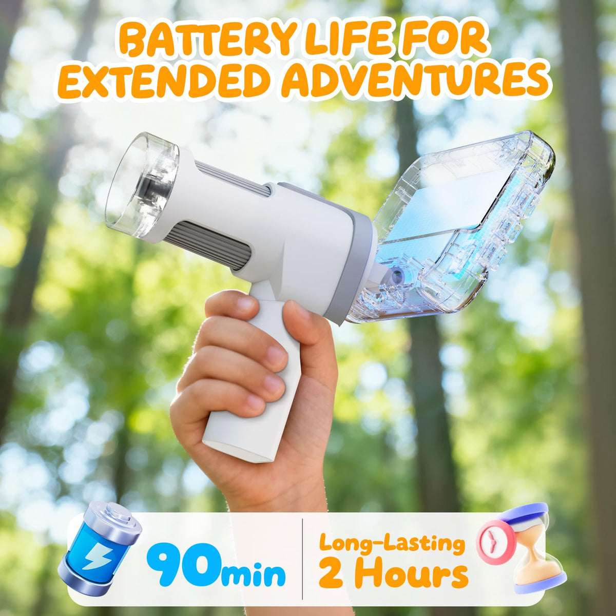 HEWEIMEI high capacity battery supports hours of exploration