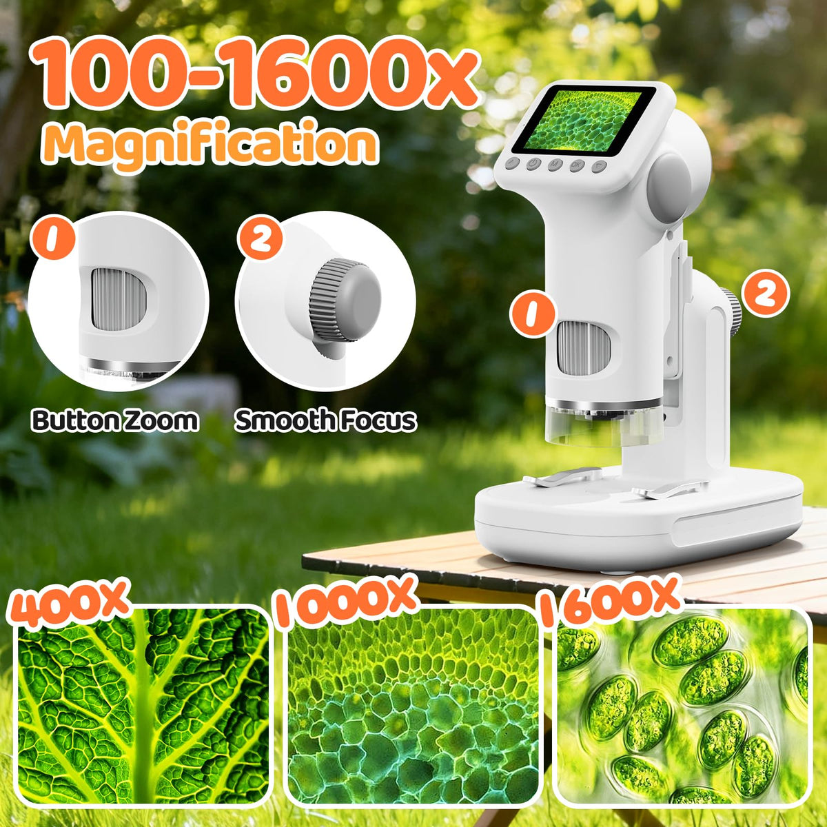 HEWEIMEI 3 in 1 detachable design for desktop handheld and portable use.