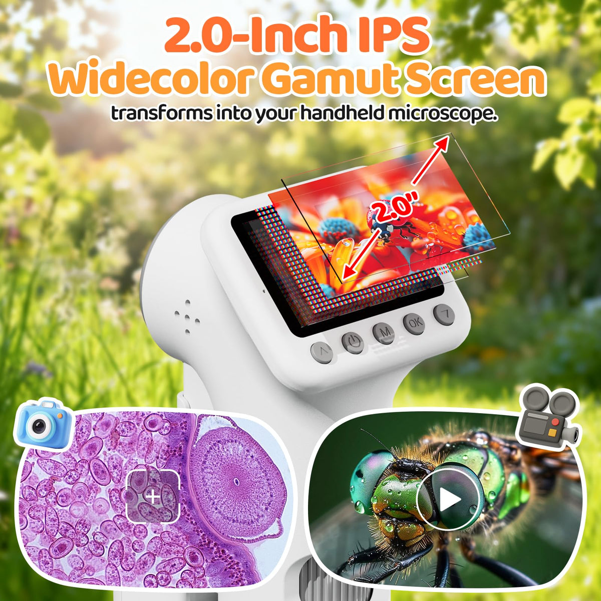 HEWEIMEI compact handheld mode for on the go science discoveries.