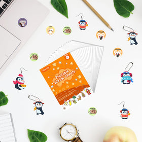 Hewolly printable shrink film ready for inkjet or laser prints of your designs.
