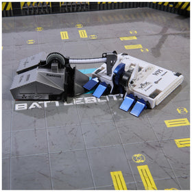 HEX BOTS fold-out game board enables quick, clear match setup
