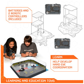 HEX BOTS BattleBots protective walls contain the arena during matches
