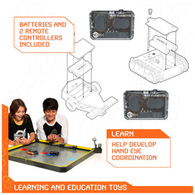 HEX BOTS Build-Your-Own-Tank robot with customizable parts