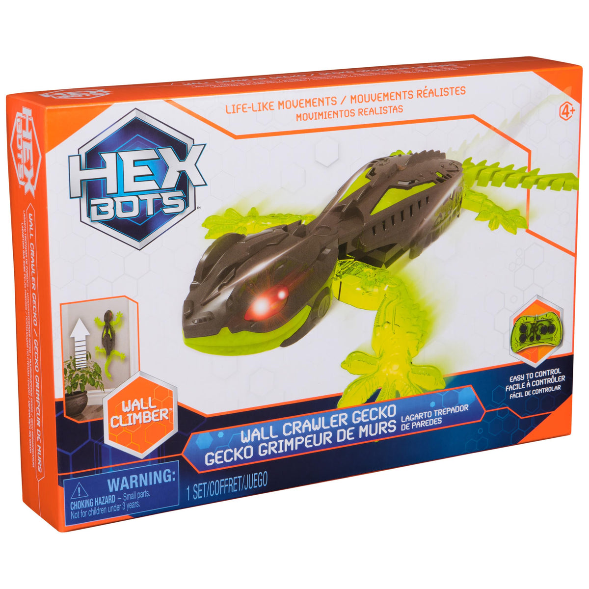 HEX BOTS gecko with realistic design and glowing eyes
