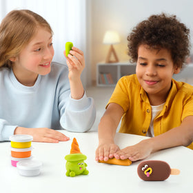 Hey Clay air-dry hardening process turns models into durable toys.