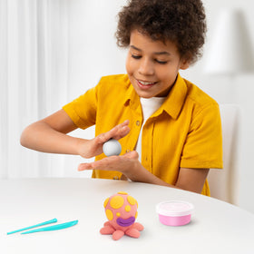 Hey Clay air drying time 24 hours, transforms creations into solid keepsakes to share.