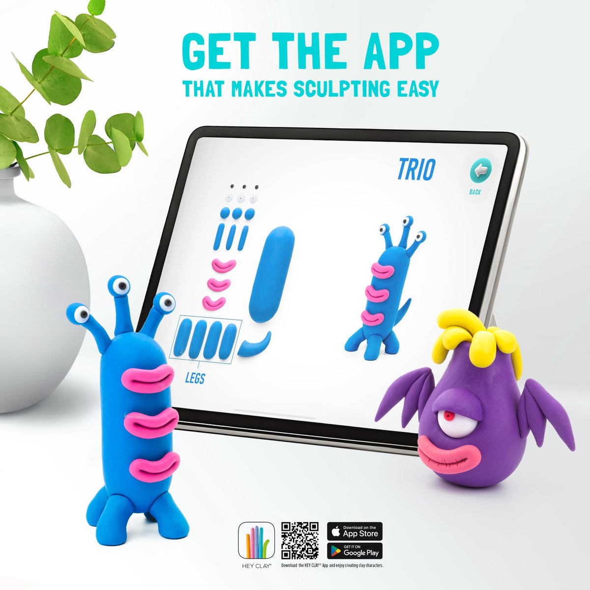 HEY CLAY aliens figures inspire storytelling and pretend play