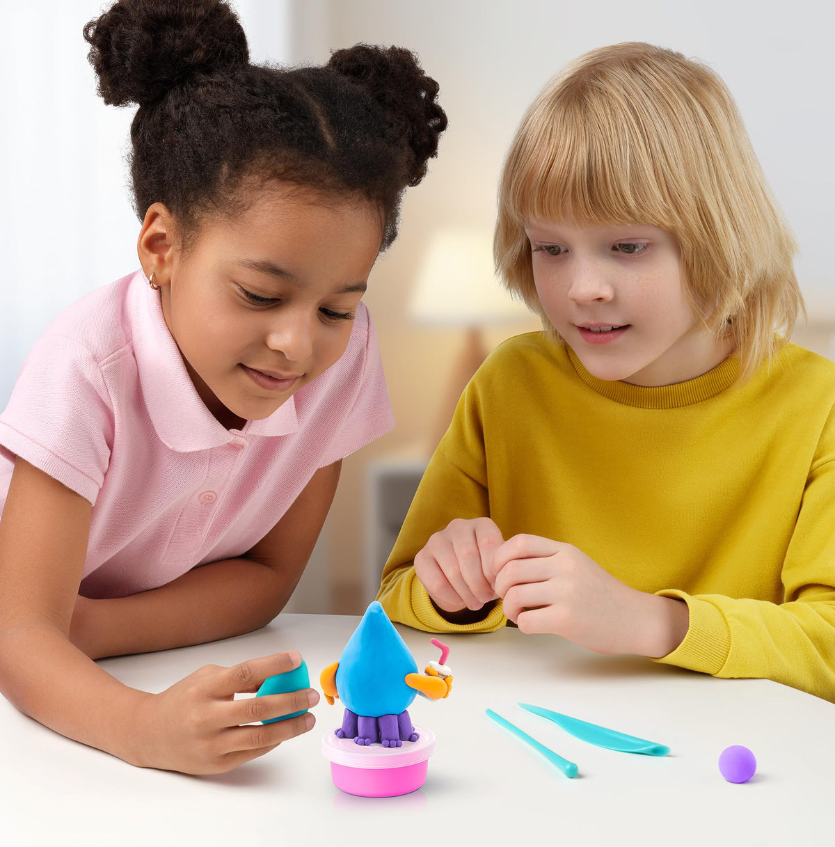 HEY CLAY Beasts Set 24-hour air-dry time reveals durable finished figures.
