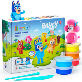 HEY CLAY Bluey & Friends full set characters for imaginative play