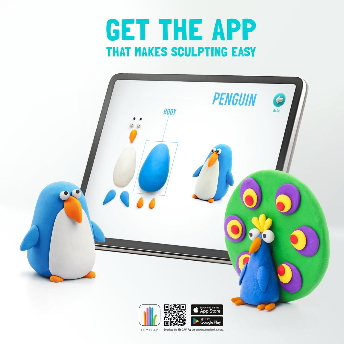 Air-dry clay's soft texture is ideal for little hands and easy mixing.