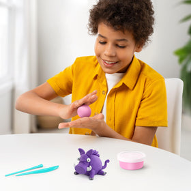 HEY CLAY child hands modeling clay in action for fine motor skills