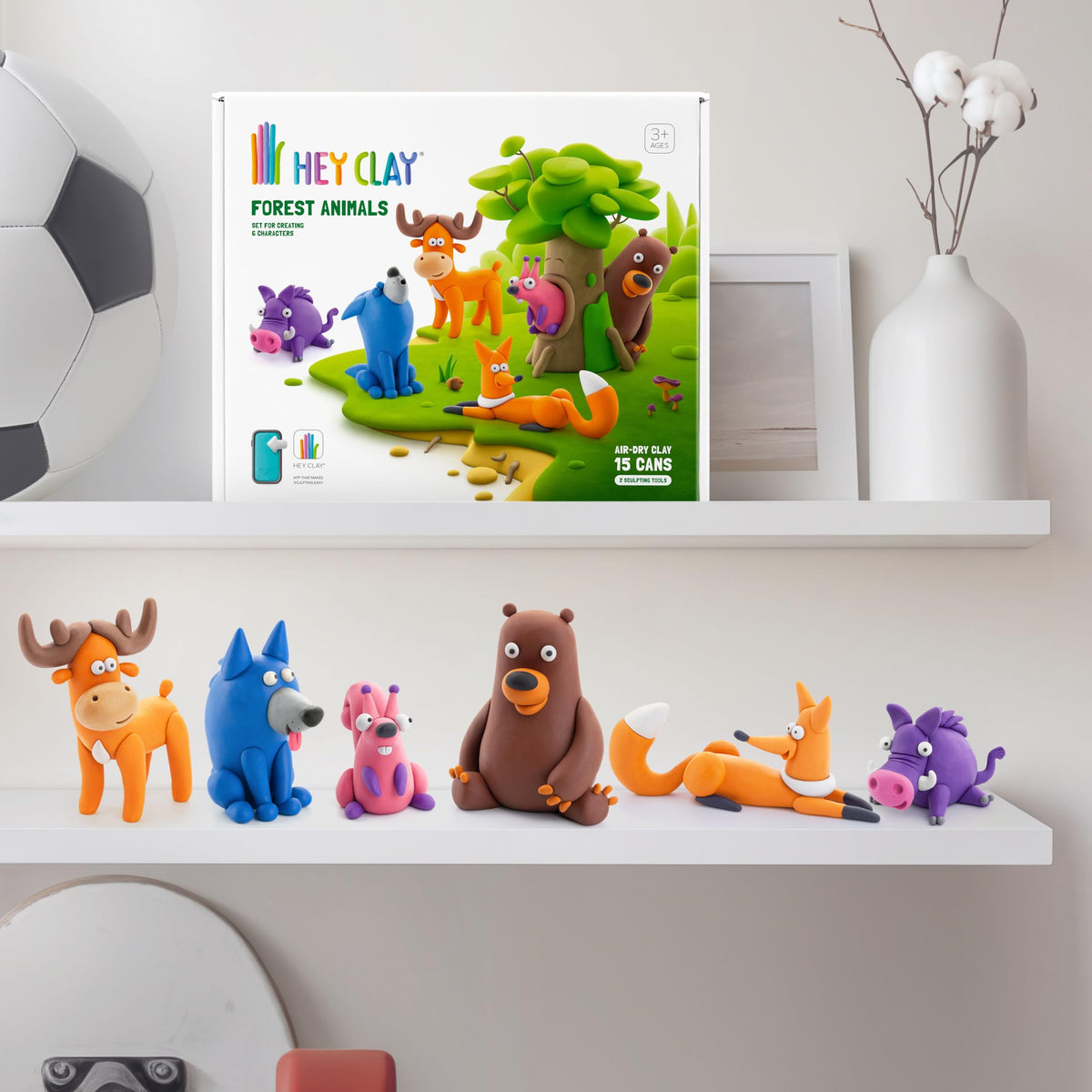 HEY CLAY complete kit on table sparks creativity
