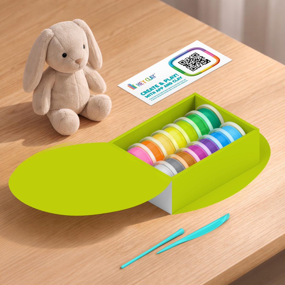 Hey Clay Easter Studio app with guided 3D steps for easy learning