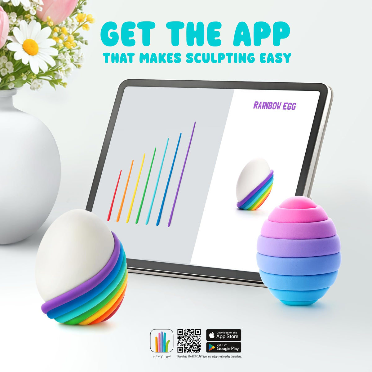 Hey Clay Easter Studio mess-free clay keeps hands and surfaces clean