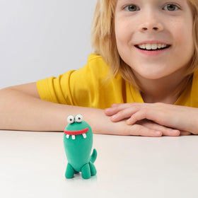 Monsters theme invites storytelling and imaginative play beyond construction