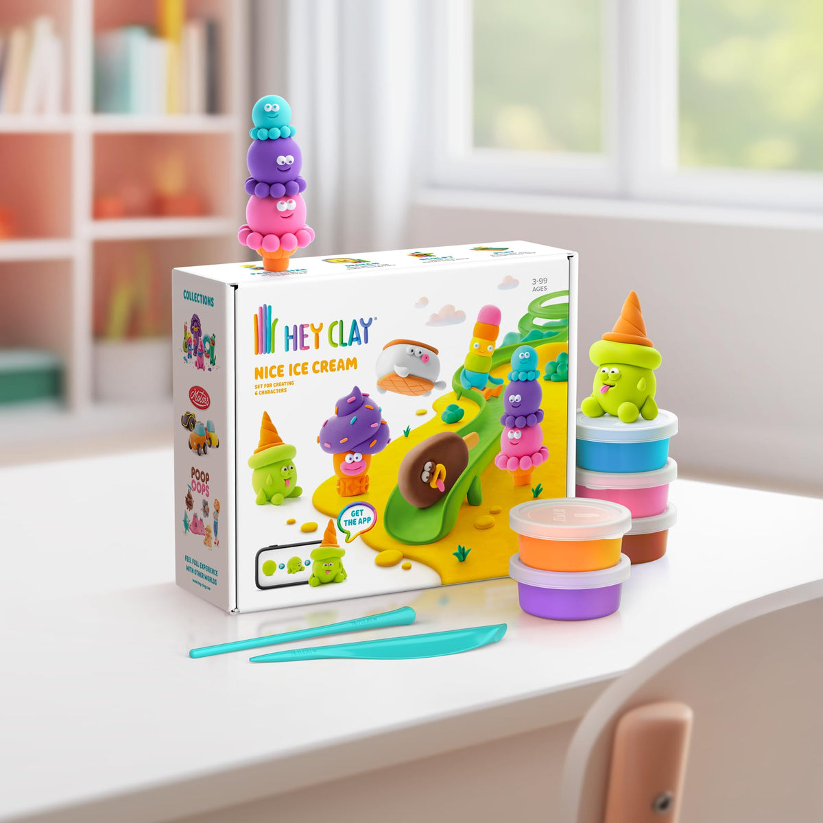 Hey Clay non-toxic formula makes safe crafting for children ages 3+.