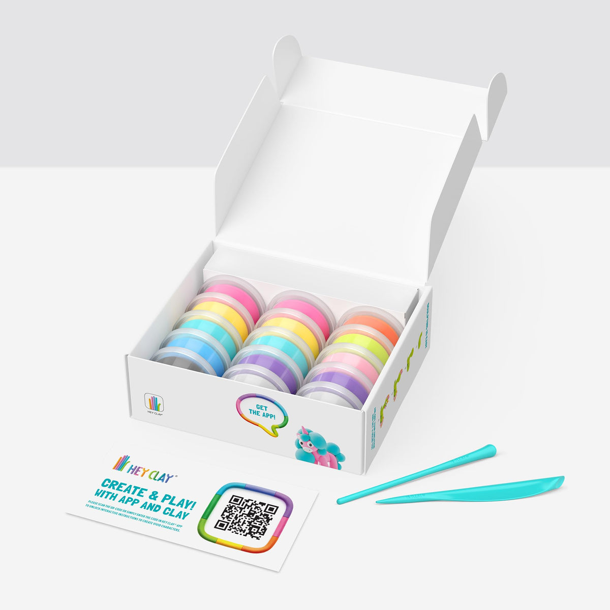 HEY CLAY sculpting-tools-set in use for kid-friendly shaping and sculpting.