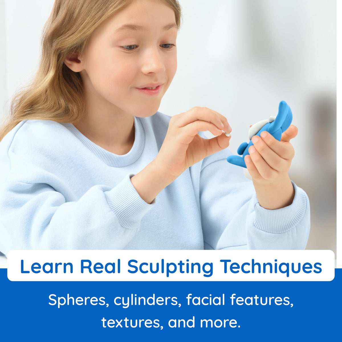 HEY CLAY Sculpting tools help precise shaping and detailed textures.