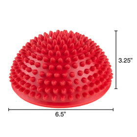 Hey! Play! Balance Pods hedgehog side view shows textured top for grip during workouts