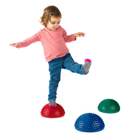 Hey! Play! Balance Pods six-pack color set for versatile stepping challenges