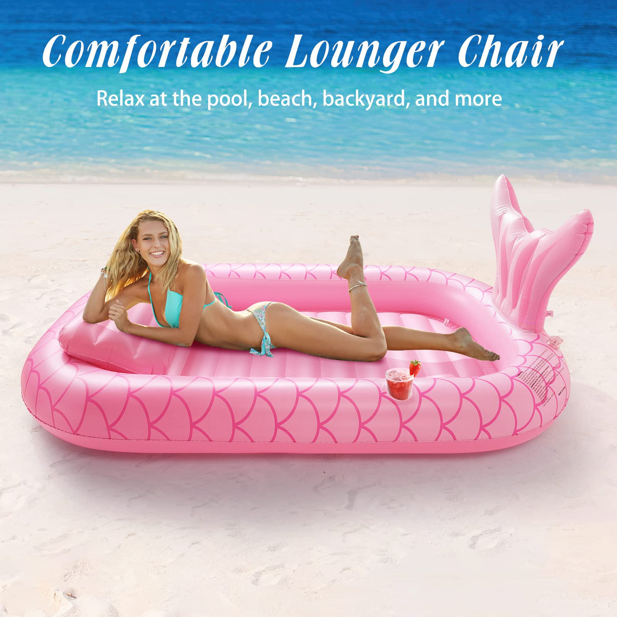 HeySplash large 72.8 by 49.2 inch size cushions adults and kids.