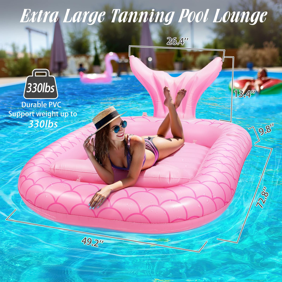 HeySplash high-quality PVC material ensures durable summer use.
