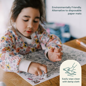 HeyDoodle Into The Wild mat offers ample space with its A3 size