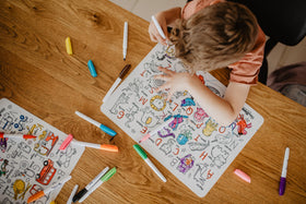 HeyDoodle mat is ideal for quiet learning at home or on trips
