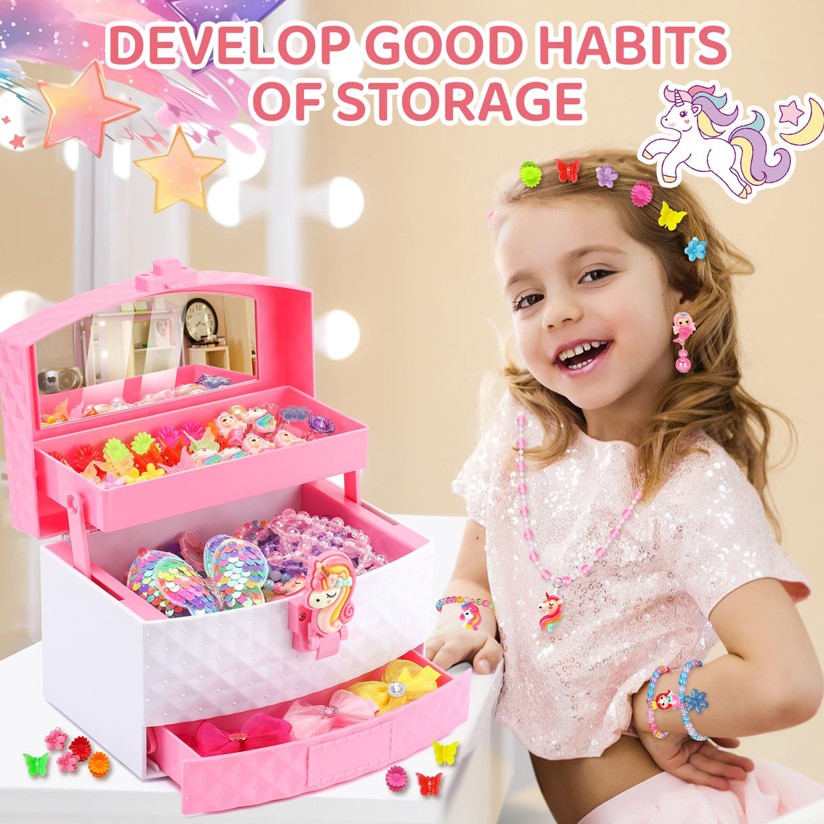 HEYDUOTON clip-on earrings safe and easy for kids.