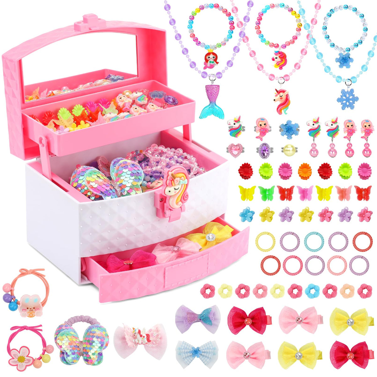 HEYDUOTON unicorn and mermaid themes spark pretend play and celebrations.