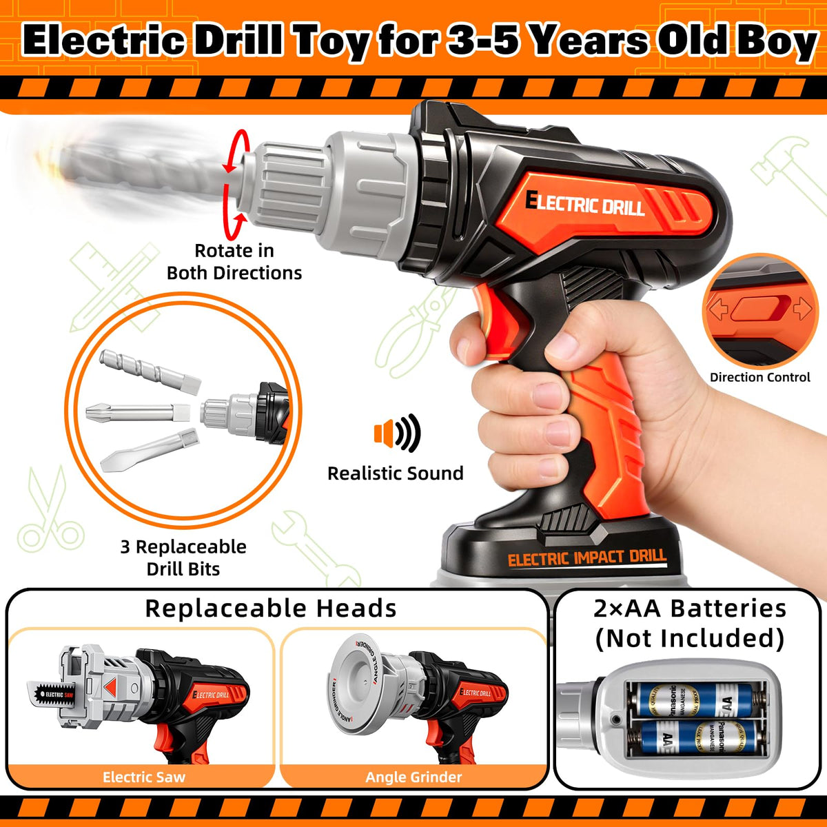 Heygelo angle grinder head supports varied construction play