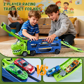 Heygelo foldable track design creates compact indoor and outdoor play