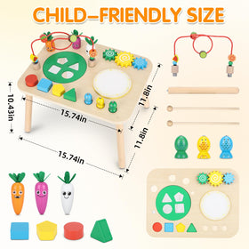HEYLANDU activity table fishing game: interactive play fosters focus and precision.