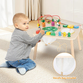 HEYLANDU activity table gift-ready: sturdy wooden toy for birthdays and holidays.