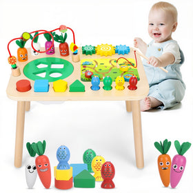 HEYLANDU Activity Table with bead maze for developing fine motor skills.