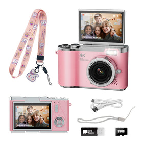 HEYMAO Kids Camera showcasing 4K video and 48MP photos for crisp memories.