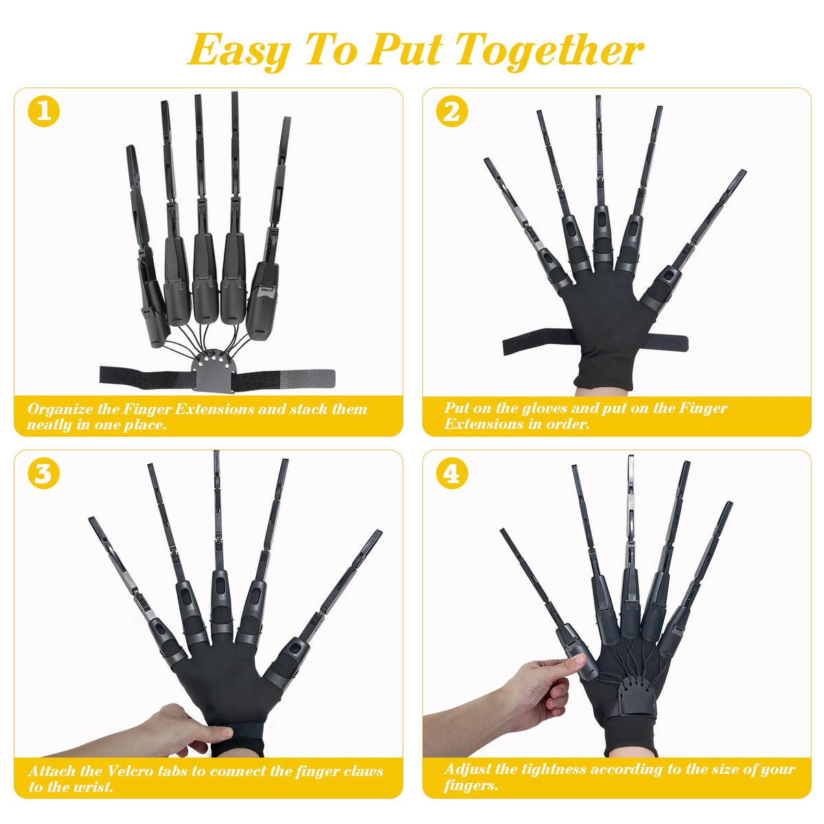 Heyseri gift idea: articulated fingers for Halloween and role-play fun.
