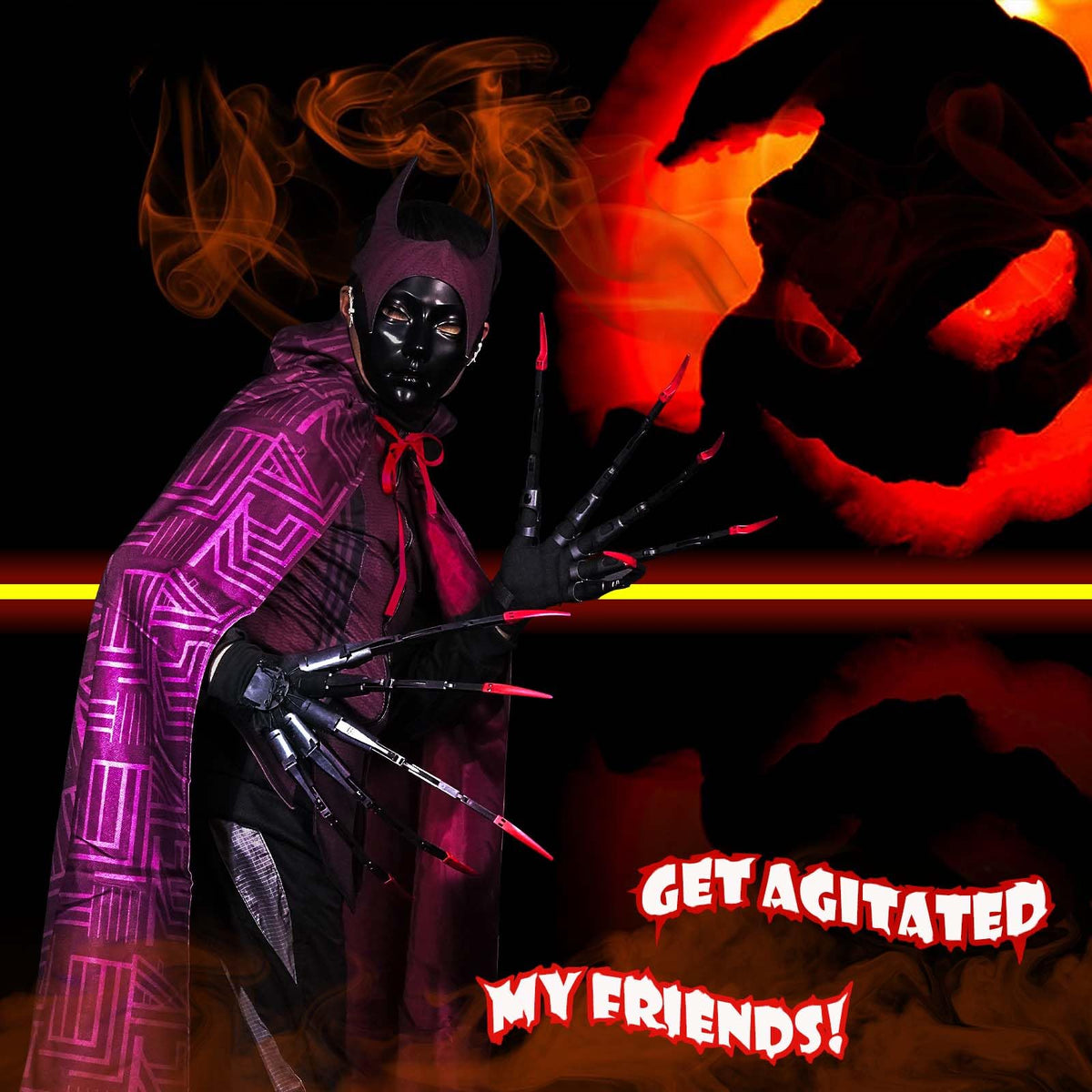 Heyseri gift for cosplay fans and horror lovers featuring articulated fingers.