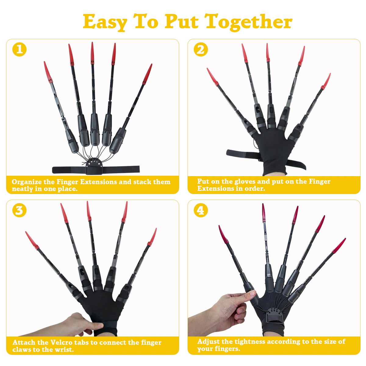 Heyseri Haunted house prop featuring articulated fingers for spooky ambiance.