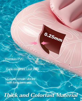 HeySplash float showing built-in cup holder and ice bucket holder