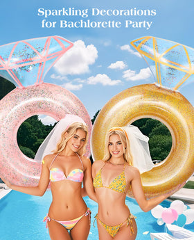 HeySplash Diamond Ring Float boosts pool party vibes.