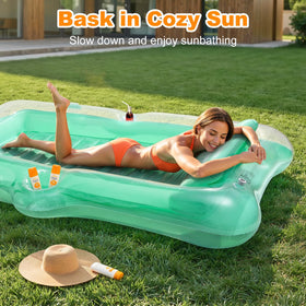 HeySplash float has two handles for easy carrying and reboarding
