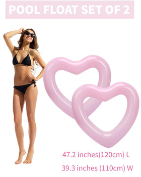 HeySplash heart pool float folded umbrella-style for easy storage and transportation