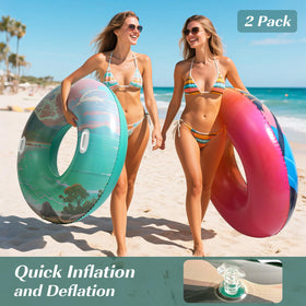 HeySplash pool tubes with double handles for stable water balance