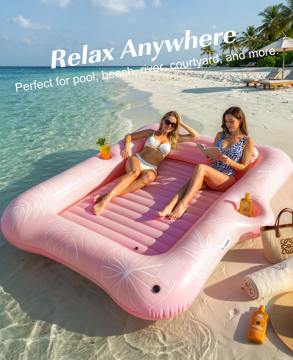 HeySplash float crafted from thick wear-resistant PVC for durability