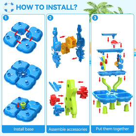 HeySplash water table windmill cascade shows dynamic water motion for hands-on discovery